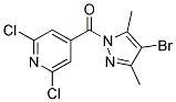 (4-BROMO-3,5-DIMETHYL-1H-PYRAZOL-1-YL)(2,6-DICHLORO-4-PYRIDYL)METHANONE 结构式