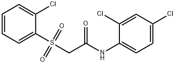 2-[(2-CHLOROPHENYL)SULFONYL]-N-(2,4-DICHLOROPHENYL)ACETAMIDE 结构式