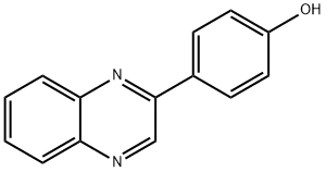 4-喹喔啉基-2-苯酚 结构式