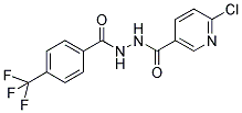 N'-[(6-CHLOROPYRIDIN-3-YL)CARBONYL]-4-(TRIFLUOROMETHYL)BENZOHYDRAZIDE 结构式