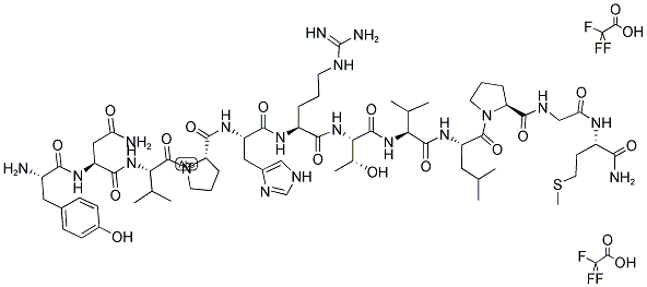 H-TYR-ASN-VAL-PRO-HIS-ARG-THR-VAL-LEU-PRO-GLY-MET-NH2 · 2 TFA 结构式