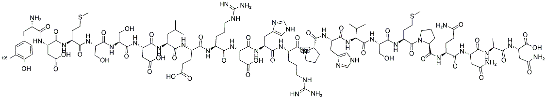 ([125I]-TYR0)-C-PROCALCITONIN (HUMAN) 结构式