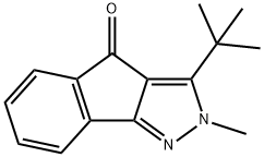 3-(TERT-BUTYL)-2-METHYLINDENO[3,2-C]PYRAZOL-4-ONE 结构式