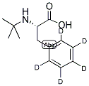 L-PHENYLALANINE-N-T-BOC (RING-D5) 结构式