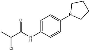 2-氯-N-[4-(吡咯烷-1-基)苯基]丙酰胺 结构式