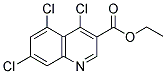 ETHYL 4,5,7-TRICHLORO-3-QUINOLINECARBOXYLATE 结构式