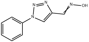1-PHENYL-1H-1,2,3-TRIAZOLE-4-CARBALDEHYDE OXIME 结构式