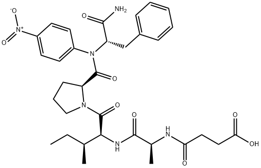 SUC-ALA-ILE-PRO-PHE-PNA 结构式