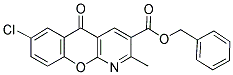 BENZYL 7-CHLORO-2-METHYL-5-OXO-5H-CHROMENO[2,3-B]PYRIDINE-3-CARBOXYLATE 结构式