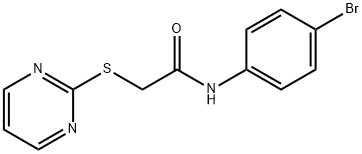 N-(4-BROMOPHENYL)-2-(2-PYRIMIDINYLSULFANYL)ACETAMIDE 结构式