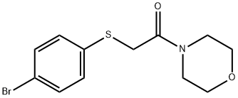 2-[(4-Bromophenyl)sulfanyl]-1-morpholino-1-ethanone 结构式