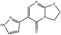 6-(1H-PYRAZOL-5-YL)-2,3-DIHYDRO-5H-[1,3]THIAZOLO[3,2-A]PYRIMIDIN-5-ONE 结构式