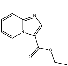 2,8-二甲基咪唑并[1,2-A]吡啶-3-羧酸乙酯 结构式