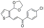 1-(4-CHLOROPHENYL)-3-[3-(1,3-DIOXOLAN-2-YL)-2-THIENYL]PROP-2-EN-1-ONE 结构式