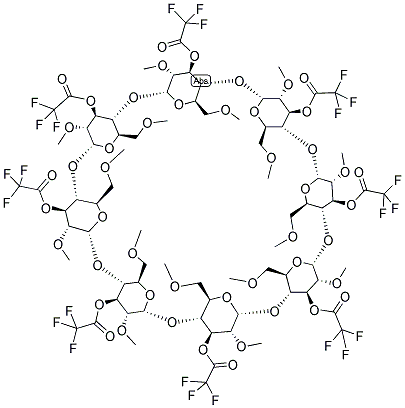 3-O-Trifluoroacetylpermethyl-gamma-cyclodextrine 结构式
