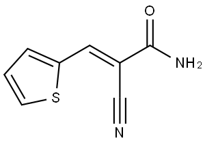 2-Cyano-3-(2-thienyl)acrylamide 结构式