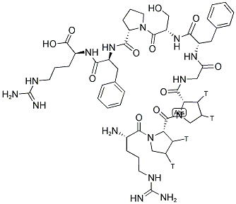 BRADYKININ, [2,3-PROLYL-3,4-3H(N)] 结构式