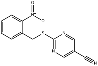 2-[(2-NITROBENZYL)SULFANYL]-5-PYRIMIDINECARBONITRILE 结构式
