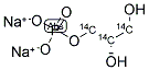 GLYCEROL 3-PHOSPHATE, DISODIUM SALT, L-, [14C(U)] 结构式
