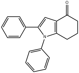 1,2-DIPHENYL-1,5,6,7-TETRAHYDRO-4H-INDOL-4-ONE 结构式