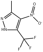 5-甲基-4-硝基-3-三氟甲基-1H-吡唑 结构式