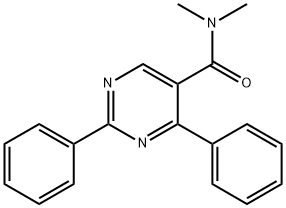 N,N-DIMETHYL-2,4-DIPHENYL-5-PYRIMIDINECARBOXAMIDE 结构式