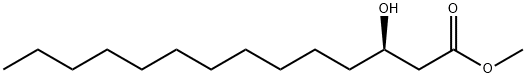 R -(3) - 羟基肉豆蔻酸甲酯 结构式