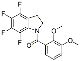 1-(2,3-DIMETHOXYBENZOYL)-4,5,6,7-TETRAFLUORO-2,3-DIHYDRO-(1H)-INDOLE 结构式
