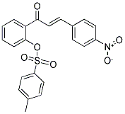 2-[3-(4-NITROPHENYL)ACRYLOYL]PHENYL 4-METHYLBENZENE-1-SULFONATE 结构式