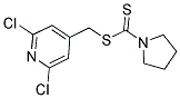 (2,6-DICHLORO-4-PYRIDYL)METHYL PYRROLIDINE-1-CARBODITHIOATE 结构式