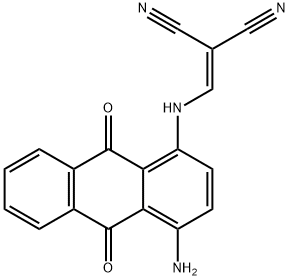 (((4-AMINO-9,10-DIOXOANTHRYL)AMINO)METHYLENE)METHANE-1,1-DICARBONITRILE 结构式