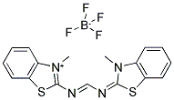 1-METHYL-2-(3-(1-METHYL-1,3-BENZTHIAZOLIN-2-YLIDEN)-1,3-DIAZA-PROP-1-EN-1-YL)-1,3-BENZTHIAZOLIUM-TETRAFLUOROBORATE 结构式