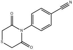 4-(3,5-DIOXO-1,4-THIAZINAN-4-YL)BENZENECARBONITRILE 结构式