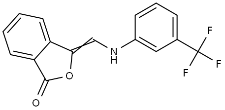 3-([3-(Trifluoromethyl)anilino]methylene)-2-benzofuran-1(3H)-one 结构式