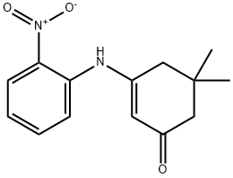 5,5-DIMETHYL-3-((2-NITROPHENYL)AMINO)CYCLOHEX-2-EN-1-ONE 结构式