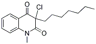 3-CHLORO-3-HEPTYL-1-METHYL-1,2,3,4-TETRAHYDROQUINOLINE-2,4-DIONE 结构式