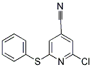 2-CHLORO-6-(PHENYLTHIO)ISONICOTINONITRILE 结构式