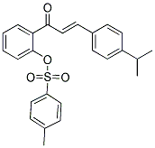 2-[3-(4-ISOPROPYLPHENYL)ACRYLOYL]PHENYL 4-METHYLBENZENE-1-SULFONATE 结构式