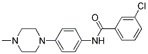 3-CHLORO-N-[4-(4-METHYLPIPERAZINO)PHENYL]BENZENECARBOXAMIDE 结构式