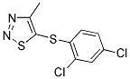 2,4-DICHLOROPHENYL 4-METHYL-1,2,3-THIADIAZOL-5-YL SULFIDE 结构式