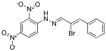 2-BROMO-3-PHENYLACRYLALDEHYDE 1-(2,4-DINITROPHENYL)HYDRAZONE 结构式