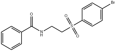 N-(2-[(4-Bromophenyl)sulfonyl]ethyl)benzenecarboxamide 结构式