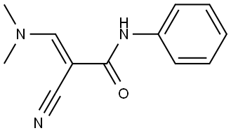 2-氰基-3-(二甲氨基)-N-苯基丙烯酰胺 结构式