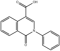 1-氧代-2-苯基-1,2-二氢-4-异喹啉羧酸 结构式