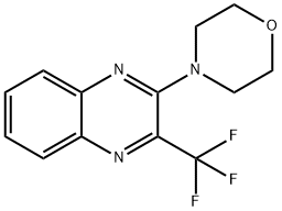 4-(3-(三氟甲基)喹喔啉-2-基)吗啉 结构式