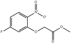 2-(5-氟-2-硝基苯氧基)乙酸甲酯 结构式