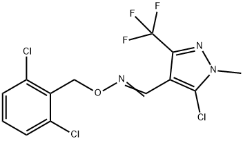 5-CHLORO-1-METHYL-3-(TRIFLUOROMETHYL)-1H-PYRAZOLE-4-CARBALDEHYDE O-(2,6-DICHLOROBENZYL)OXIME 结构式