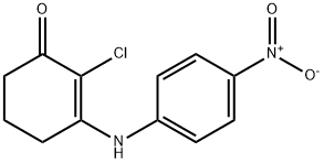 2-CHLORO-3-((4-NITROPHENYL)AMINO)CYCLOHEX-2-EN-1-ONE 结构式