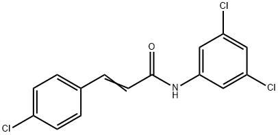 3-(4-CHLOROPHENYL)-N-(3,5-DICHLOROPHENYL)ACRYLAMIDE 结构式