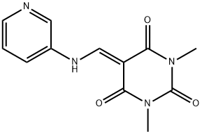 1,3-DIMETHYL-5-[(3-PYRIDINYLAMINO)METHYLENE]-2,4,6(1H,3H,5H)-PYRIMIDINETRIONE 结构式